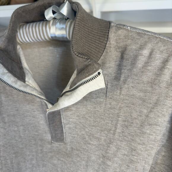 Banana Republlic Men’s size XL khaki tan 1/2 zip pullover # 3625 - Picture 7 of 7